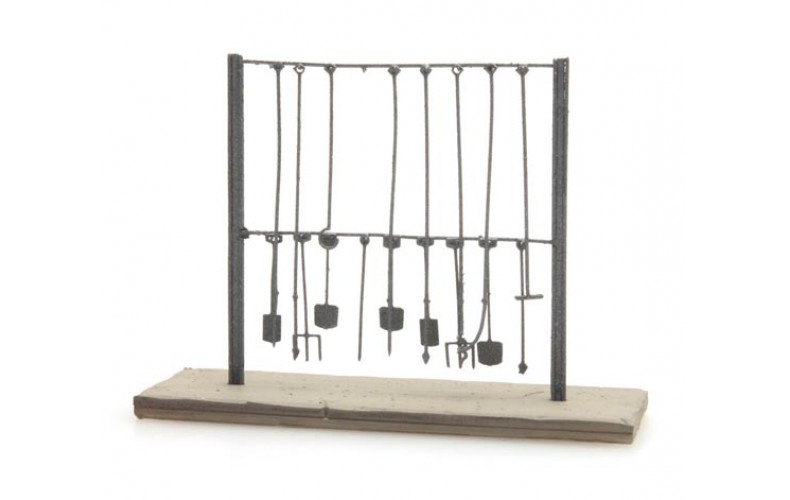 316041 Painted Loco Tool Rack (N scale 1/160th)