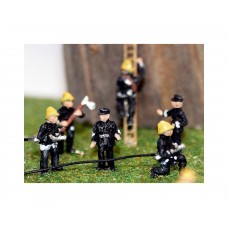 A106p Painted Fire Fighters 50's N Scale 1:148