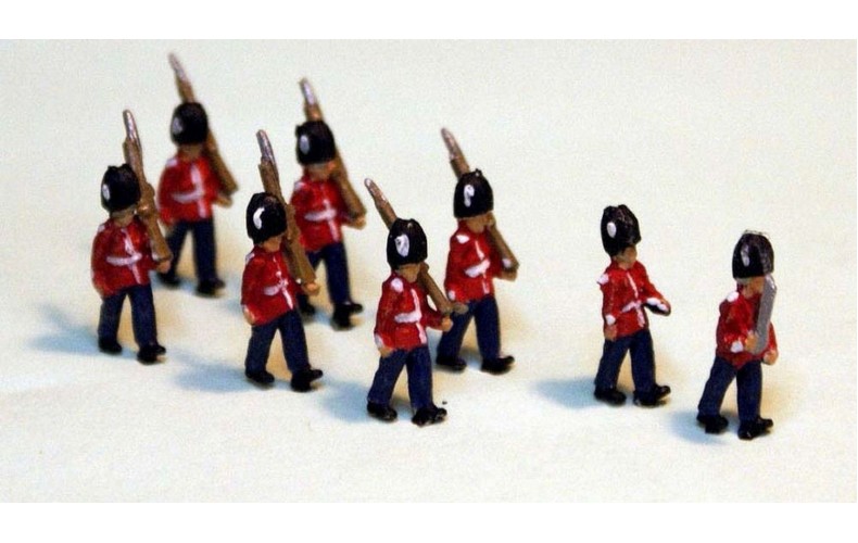 A111p Painted 8 Guards Marching N Scale 1:148