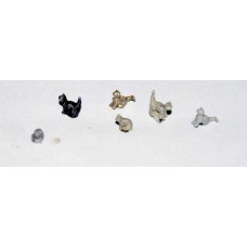 A115 6 Assorted Cats Unpainted Kit N Scale 1:148