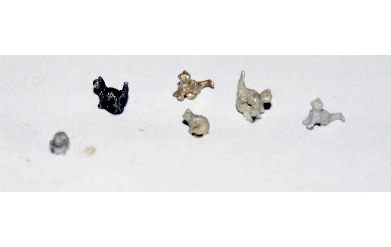 A115 6 Assorted Cats Unpainted Kit N Scale 1:148