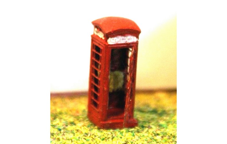 A11a Telephone Box Series6 etch brass Unpainted Kit N Scale 1:148