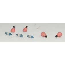 A120 4 Buoys (two floating 2 on wharf) 3 boat fenders Unpainted Kit N Scale 1:148