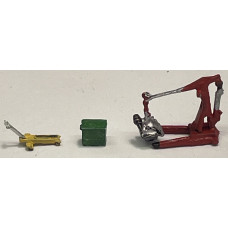 A122b Engine Hoist/Engine, trolley jack & Tool Chest Unpainted Kit ( N Scale 1/148th)