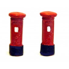 A12p Painted Pillar Boxes 2 off N Scale 1:148