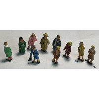 A137p Painted 10 x Ass Figures-Women (N scale 1/148th)