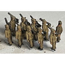 A139 10 Marching Soldiers Unpainted kit (N Scale 1/148th)