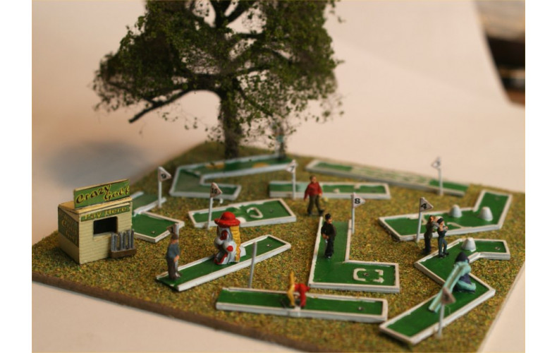 A149 10hole Crazy Golf Set & Decals Unpainted Kit (N Scale 1/148th)