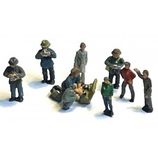 A156 Loco Spotters & Children (N Scale 1/148th) Unpainted kit