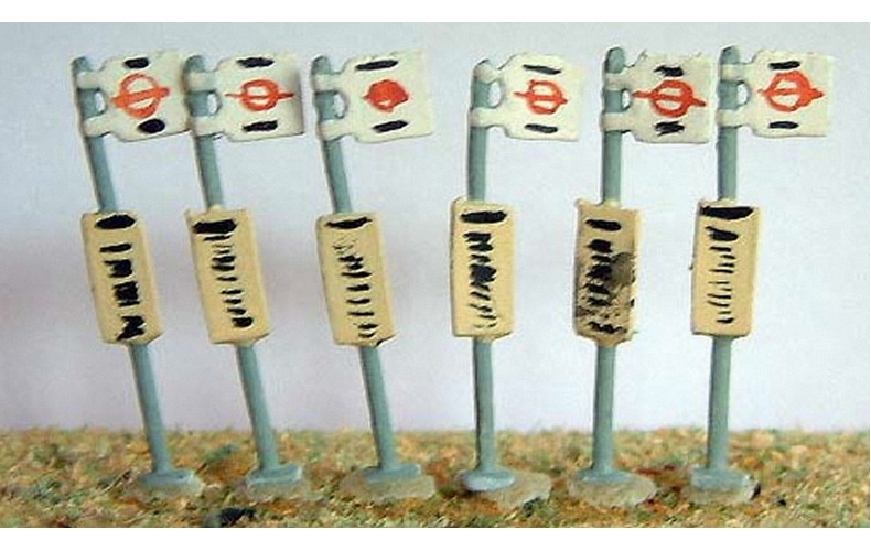 A23 Bus stops - set 6 Unpainted Kit N Scale 1:148