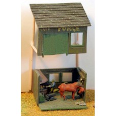 A24 Village Blacksmith & Forge scene Unpainted Kit N Scale 1:148