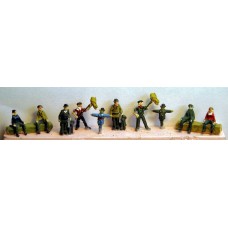 A25 Farm figures- 10 assorted  Unpainted Kit N Scale 1:148