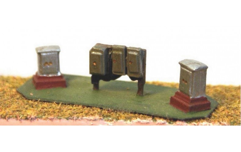 A38p Painted trackside relay boxes  N Scale 1:148
