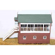 A46 LNWR/LMS Signal box & interior Unpainted Kit N Scale 1:148