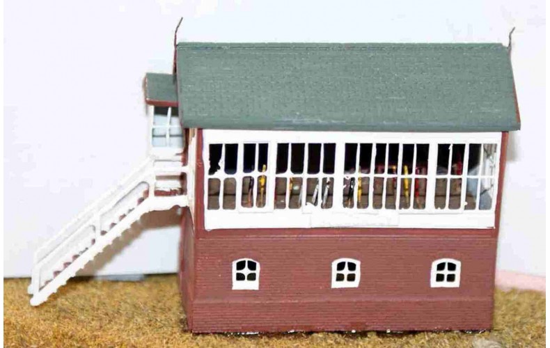 A46 LNWR/LMS Signal box & interior Unpainted Kit N Scale 1:148