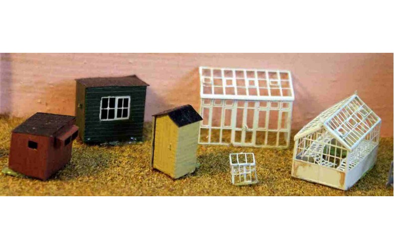 A49 Greenhouses & garden sheds Unpainted Kit N Scale 1:148