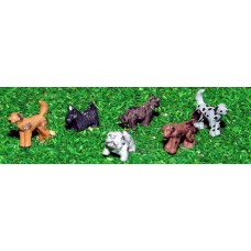 A66p Painted Dogs 6 off N Scale 1:148