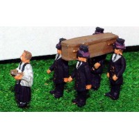 A74 Funeral Scene Unpainted Kit N Scale 1:148