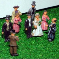 A75 White Wedding Scene Unpainted Kit N Scale 1:148