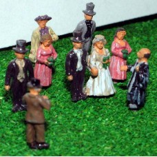 A75 White Wedding Scene Unpainted Kit N Scale 1:148