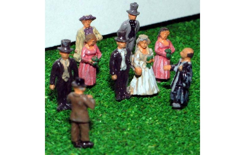 A75 White Wedding Scene Unpainted Kit N Scale 1:148