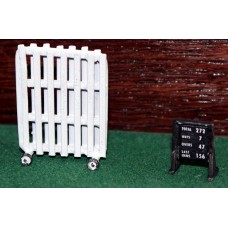 A76b Cricket Sight Screen and Scoreboard  Unpainted Kit N Scale 1:148