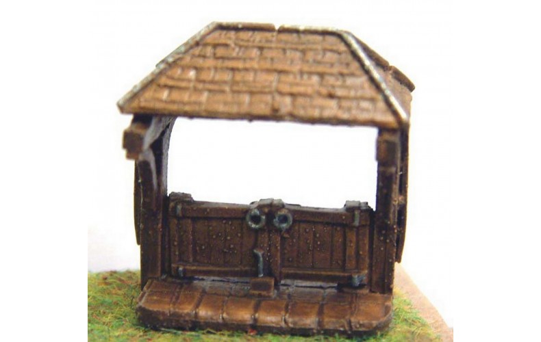 A83 Church Lych Gate Unpainted Kit N Scale 1:148