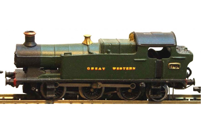 B1 G.W.R.56XX 0-6-2 tank reqs pannier 94xxUnpainted Kit Nscale 1:148