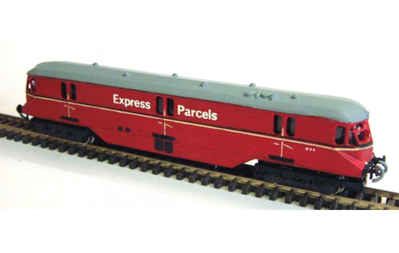 B4a G.W.R.Diesel Parcel Railcarreqs Original farish railcar  Unpainted Kit Nscale 1:148