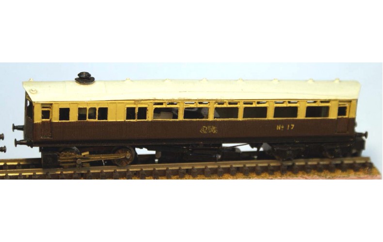 B8 G.W.R. Steam Railcar reqs lifelike C420 Unpainted Kit Nscale 1:148