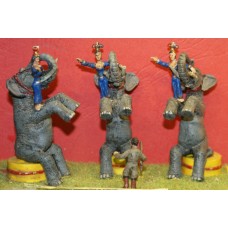 CIR3 Seated Elephant Act & trainer Unpainted Kit OO Scale 1:76 