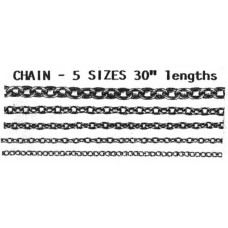 Chain0 Tiny 'S' link Brass Chain  1mmlink (23 links/inch)