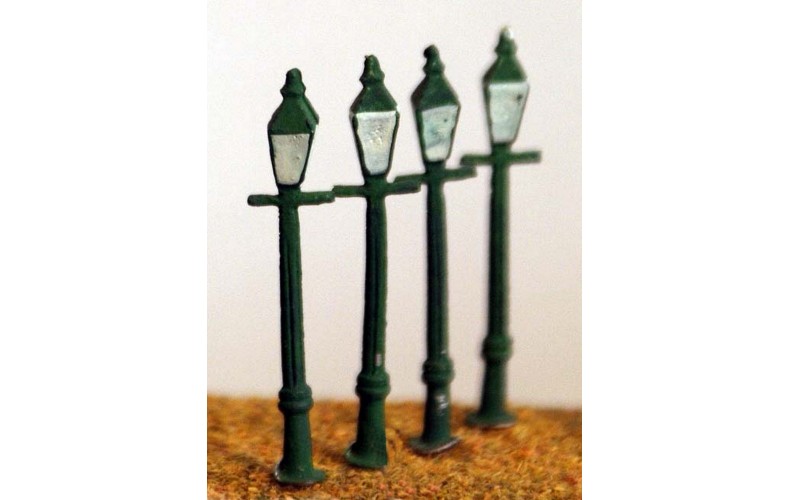 D13 4 square Gas/electric lamps Unpainted Kit N Scale 1:148