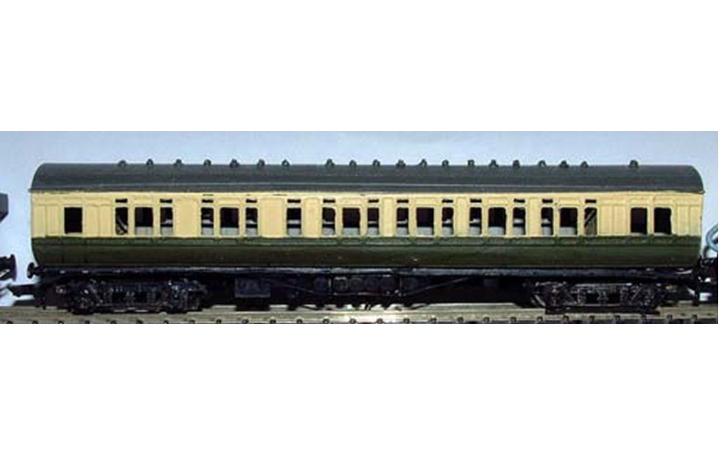 DS GWR Double Slip coach Unpainted Kit Nscale 1:148