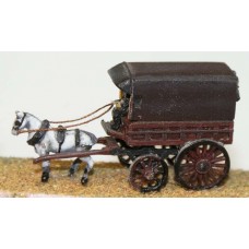 E14 Parcel van - 1 horse Unpainted Kit N Scale 1:148