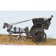 E16 Hansom Cab Unpainted Kit N Scale 1:148