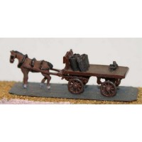 E22 Coal cart - horse drawn Unpainted Kit N Scale 1:148