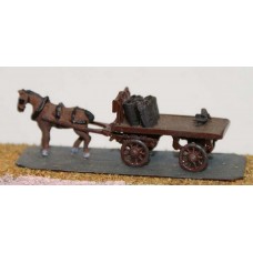 E22 Coal cart - horse drawn Unpainted Kit N Scale 1:148