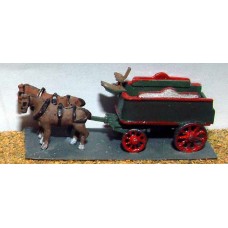 E23 Brewery Dray - horse drawn Unpainted Kit N Scale 1:148