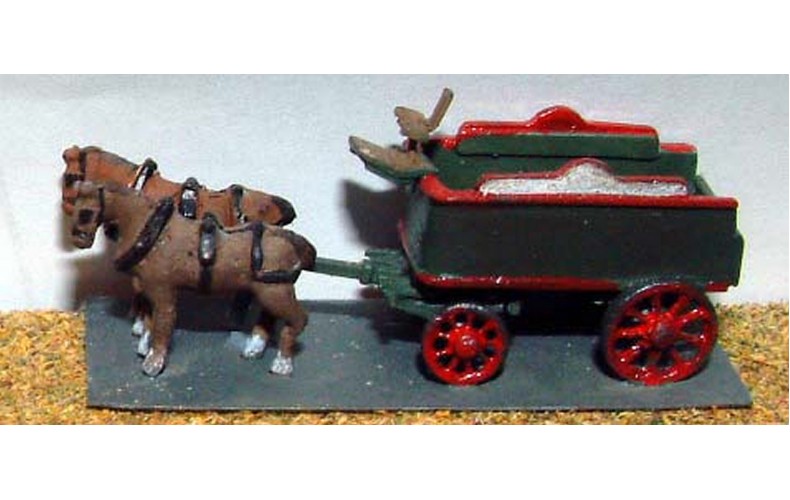 E23 Brewery Dray - horse drawn Unpainted Kit N Scale 1:148
