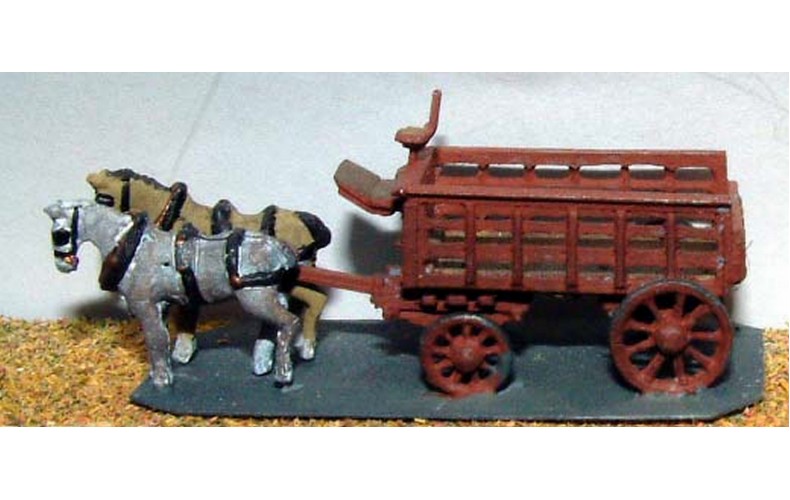 E24 Railway Delivery lorry 5 ton 2 horse Unpainted Kit N Scale 1:148