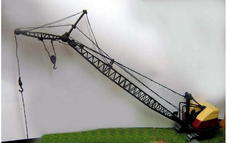 E31b 22-RB Lattice Crane & Fly Jib '55on Unpainted Kit N Scale 1:148 