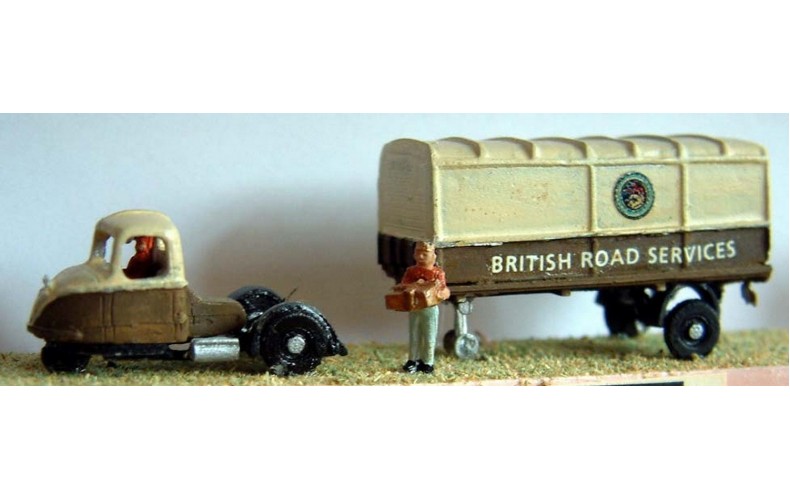 E3 B.R. Scammell Scarab Covered 1950'sUnpainted Kit N Scale 1:148 