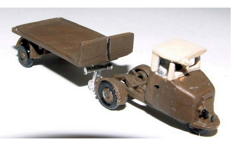 E4 Scammell Mechanical Horse Flatbed 1935 Unpainted Kit N Scale 1:148 