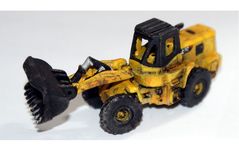 E55 JCB/CAT Type Wheeled Hi Lift Loader Unpainted Kit N Scale 1:148 