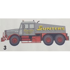 T28 Sunters Heavy Haulage Decals (OO Scale 1/76th)
