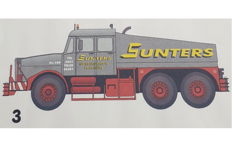 T28 Sunters Heavy Haulage Decals (OO Scale 1/76th)