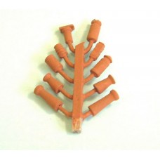 F111p Painted 10 Chimney Pots (terracotta) OO Scale 1:76