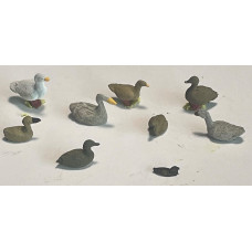 F123b Waterfowl Geese, Ducks and Coots (OO Scale 1/76th)