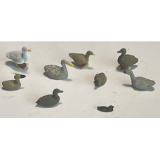 F123b Waterfowl Geese, Ducks and Coots Unpainted kit (OO Scale 1/76th)
